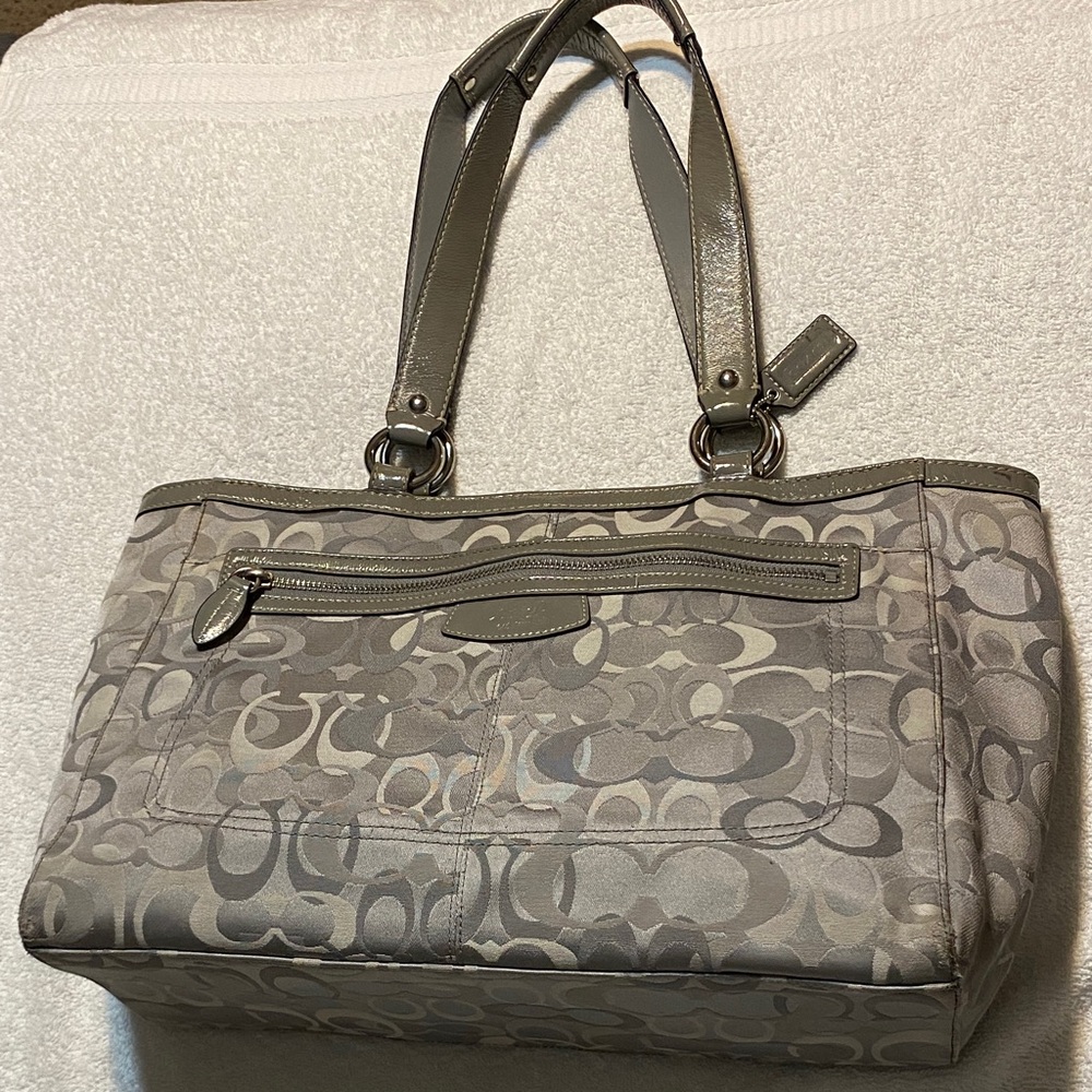 Coach Gray Shoulder Bag